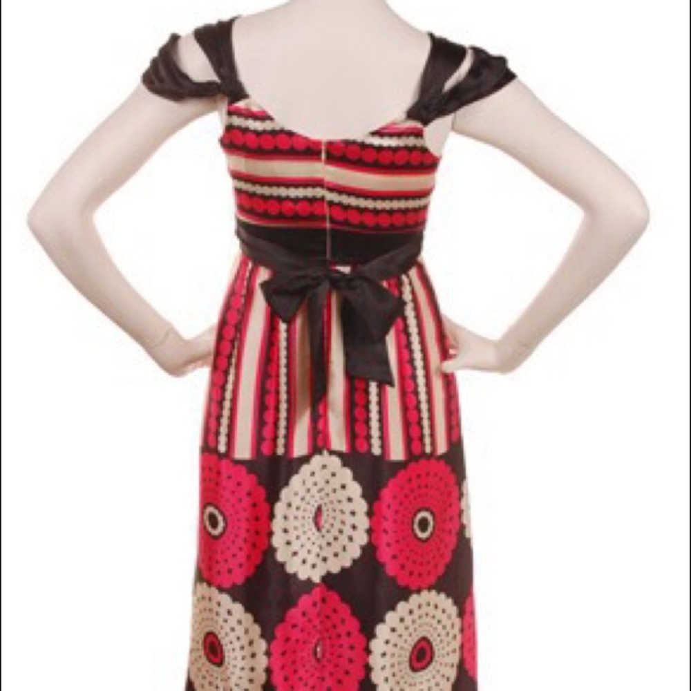 Colorful Voom Drop Sleeve Silk Dress NWT